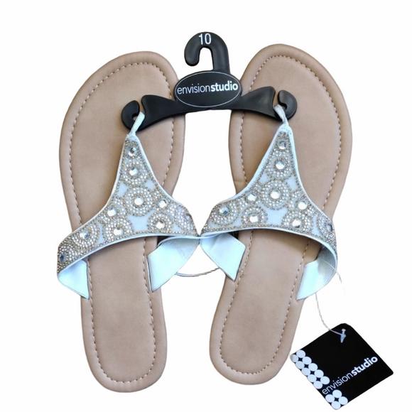 Envision Studio Shoes - Envision Studio Blingy Thong Sandals. Beach Summer Vacation